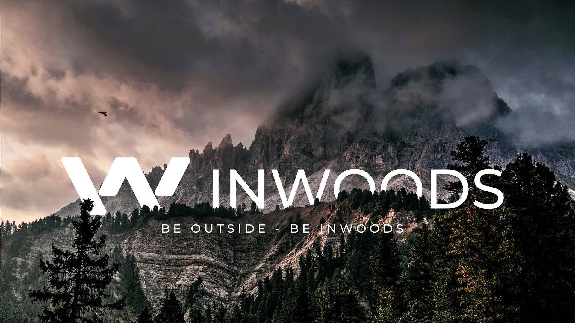 InWoods - Bild von Wald mit Logo